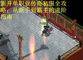 新开单职业传奇私服全攻略：从新手到霸主的进阶指南