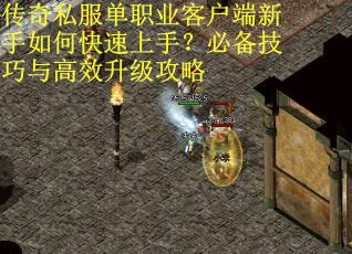 传奇私服单职业客户端新手如何快速上手？必备技巧与高效升级攻略
