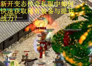 新开变态传奇私服中如何快速获取稀有装备与提升战力？