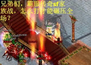 兄弟们，霸服传奇sf家族战，怎么打才能碾压全场？