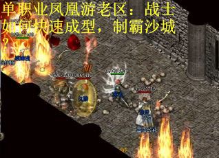 单职业凤凰游老区：战士如何快速成型，制霸沙城？
