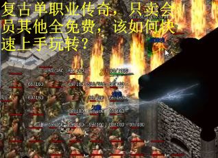 复古单职业传奇，只卖会员其他全免费，该如何快速上手玩转？