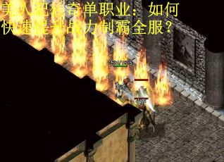 美人记传奇单职业：如何快速提升战力制霸全服？