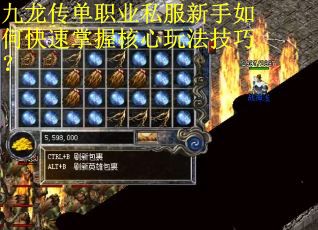 九龙传单职业私服新手如何快速掌握核心玩法技巧？