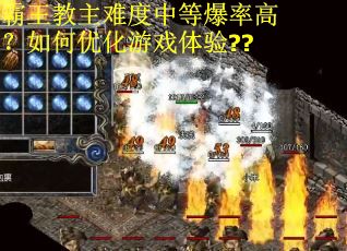 霸王教主难度中等爆率高?如何优化游戏体验??