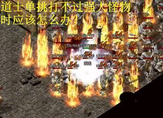 道士单挑打不过强大怪物时应该怎么办？