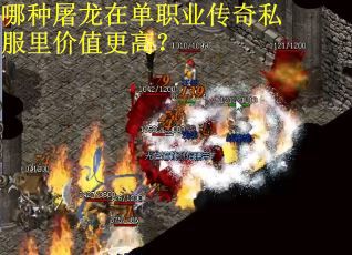 哪种屠龙在单职业传奇私服里价值更高？